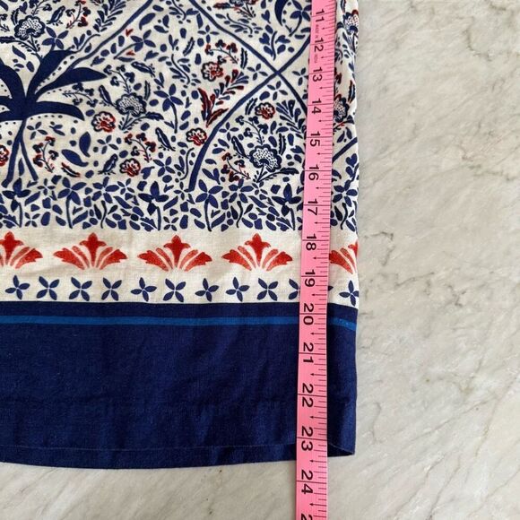 Joie Tropical Linen blend wide leg pull on elastic beaded pants size L cropped - Picture 8 of 8